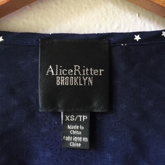 GAP | Tops | Alice Ritter Brooklyn X Gap Navy Star Blouse | Poshmark